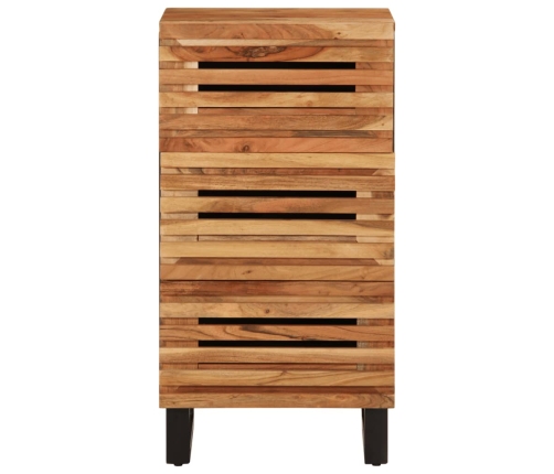 Aparador de madera maciza acacia 40x34x75 cm