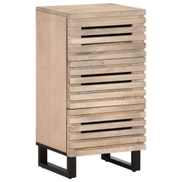 Aparador de madera maciza de mango 40x34x75 cm