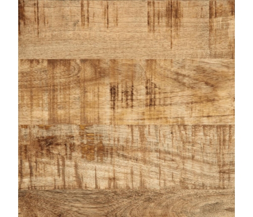 Aparador de madera maciza de mango rugosa 40x34x75 cm