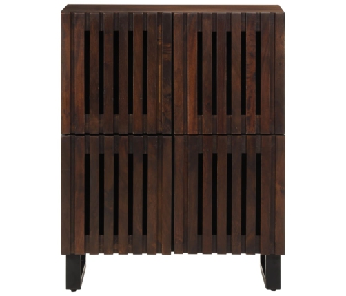 Aparador de madera maciza de mango 60x34x75 cm