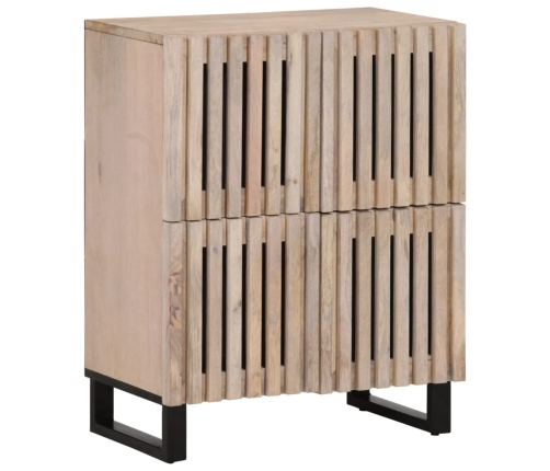 Aparador de madera maciza de mango 60x34x75 cm