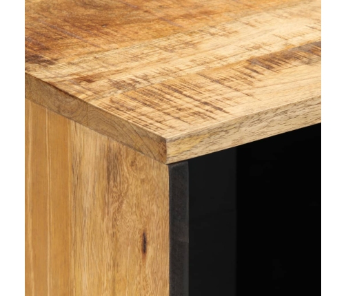 Aparador de madera maciza de mango rugosa 80x34x75 cm