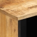 Aparador de madera maciza de mango rugosa 80x34x75 cm