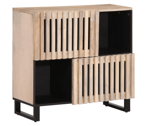 Aparador de madera maciza de mango 80x34x75 cm