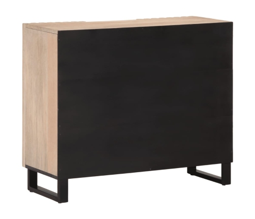 Aparador de madera maciza de mango 90x34x75 cm