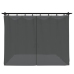 Cenador con cortinas acero gris antracita 3x3 m