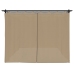 Cenador con cortinas acero taupe 6x3 m