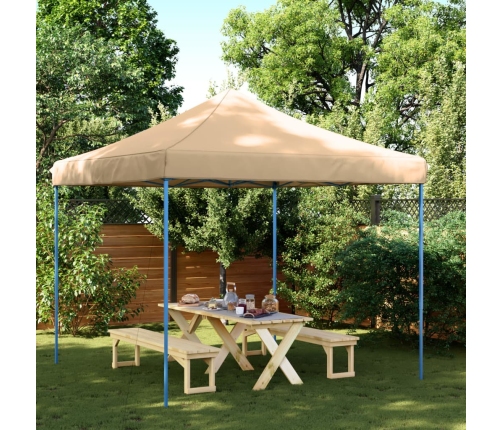 Tienda de fiesta plegable Pop-Up beige 292x292x315 cm