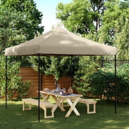 Tienda de fiesta plegable Pop-Up taupe 292x292x315 cm