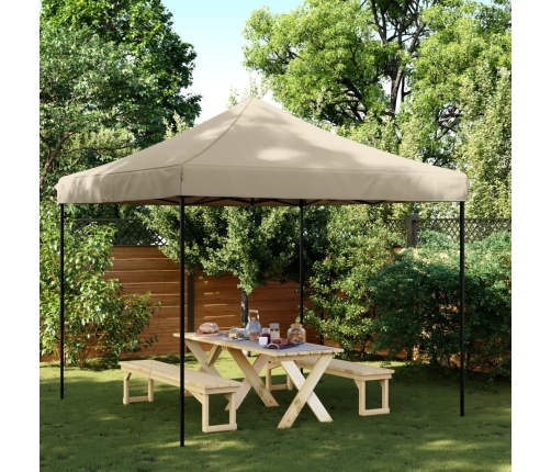 Tienda de fiesta plegable Pop-Up taupe 292x292x315 cm