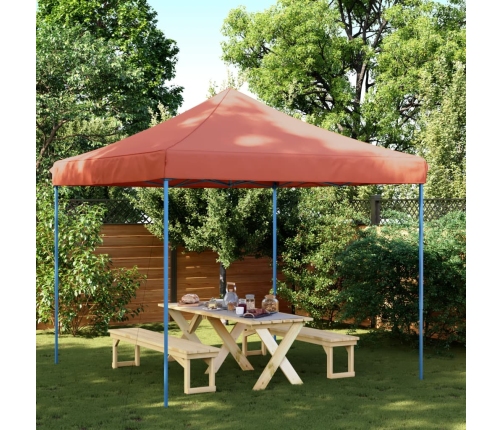 Tienda de fiesta plegable Pop-Up terracota 292x292x315 cm