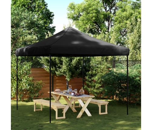 Tienda de fiesta plegable Pop-Up negra 292x292x315 cm