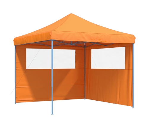 Tienda de fiesta plegable Pop-Up 2 paredes laterales naranja