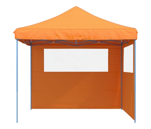 Tienda de fiesta plegable Pop-Up 2 paredes laterales naranja