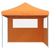 Tienda de fiesta plegable Pop-Up 2 paredes laterales naranja