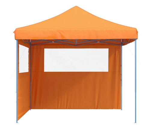 Tienda de fiesta plegable Pop-Up 2 paredes laterales naranja