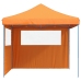 Tienda de fiesta plegable Pop-Up 2 paredes laterales naranja