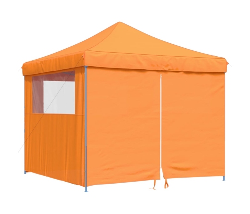 Tienda de fiesta plegable Pop-Up 4 paredes laterales naranja