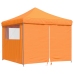 Tienda de fiesta plegable Pop-Up 4 paredes laterales naranja