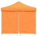 Tienda de fiesta plegable Pop-Up 4 paredes laterales naranja