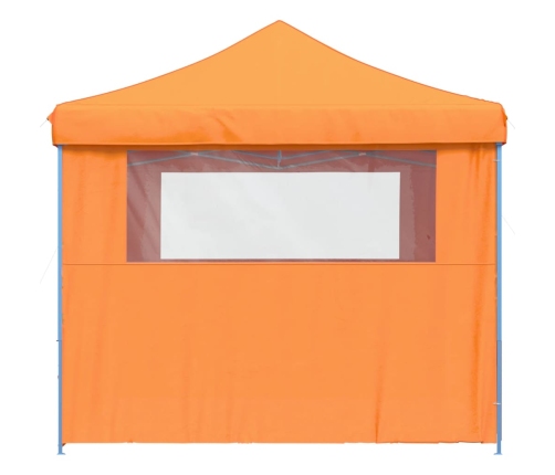 Tienda de fiesta plegable Pop-Up 4 paredes laterales naranja