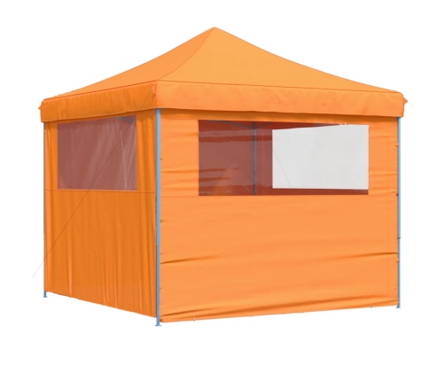 Tienda de fiesta plegable Pop-Up 4 paredes laterales naranja