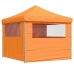 Tienda de fiesta plegable Pop-Up 4 paredes laterales naranja