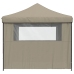 Tienda de fiesta plegable Pop-Up con 4 paredes laterales taupe