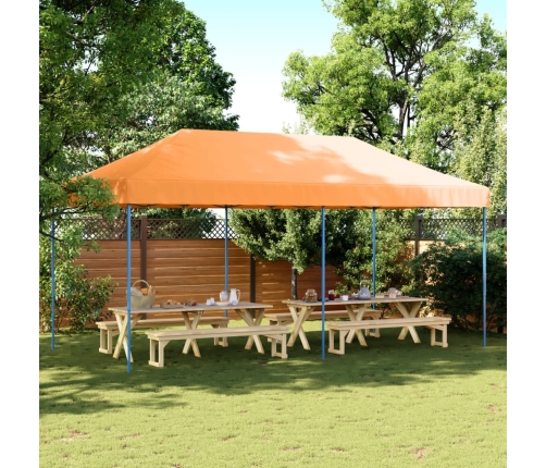 Tienda de fiesta plegable Pop-Up naranja 580x292x315 cm