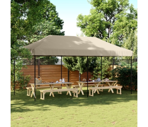 Tienda de fiesta plegable Pop-Up taupe 580x292x315 cm