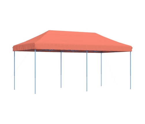 Tienda de fiesta plegable Pop-Up terracota 580x292x315 cm