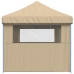 Tienda de fiesta plegable Pop-Up con 3 paredes laterales beige