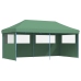 Tienda de fiesta plegable Pop-Up con 3 paredes laterales verde