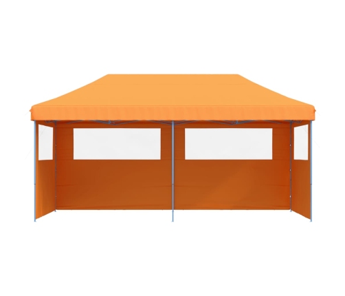 Tienda de fiesta plegable Pop-Up 3 paredes laterales naranja