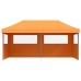 Tienda de fiesta plegable Pop-Up 3 paredes laterales naranja