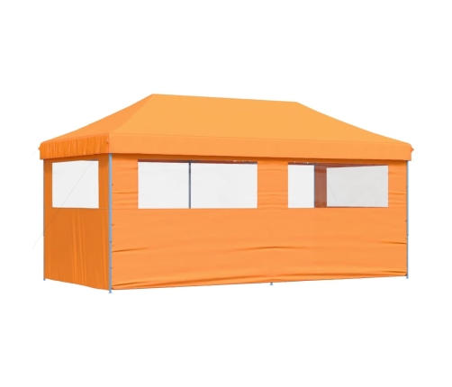 Tienda de fiesta plegable Pop-Up 3 paredes laterales naranja