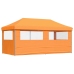 Tienda de fiesta plegable Pop-Up 3 paredes laterales naranja