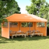 Tienda de fiesta plegable Pop-Up 3 paredes laterales naranja