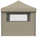 Tienda de fiesta plegable Pop-Up con 3 paredes laterales taupe