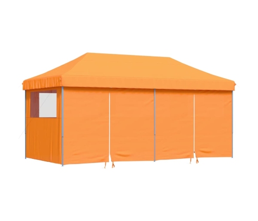 Tienda de fiesta plegable Pop-Up 4 paredes laterales naranja