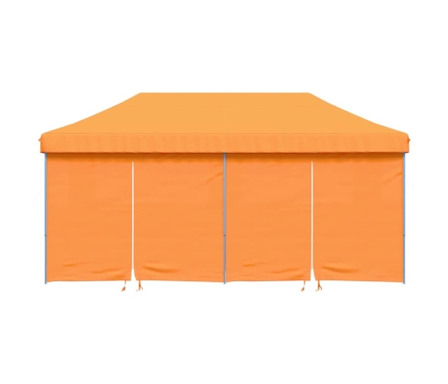 Tienda de fiesta plegable Pop-Up 4 paredes laterales naranja