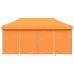 Tienda de fiesta plegable Pop-Up 4 paredes laterales naranja