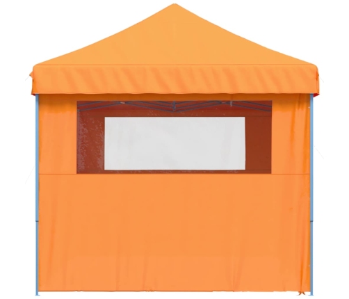 Tienda de fiesta plegable Pop-Up 4 paredes laterales naranja