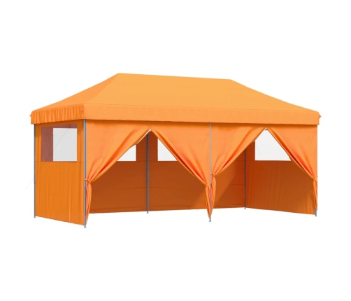 Tienda de fiesta plegable Pop-Up 4 paredes laterales naranja