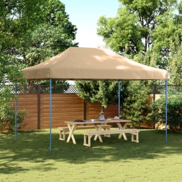 Tienda de fiesta plegable Pop-Up beige 440x292x315 cm