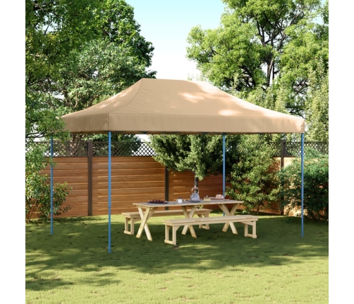 Tienda de fiesta plegable Pop-Up beige 440x292x315 cm