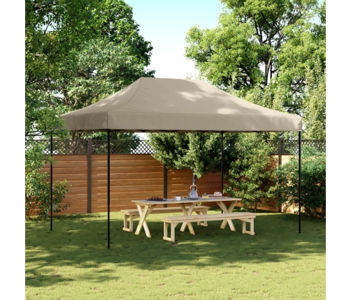 Tienda de fiesta plegable Pop-Up taupe 440x292x315 cm