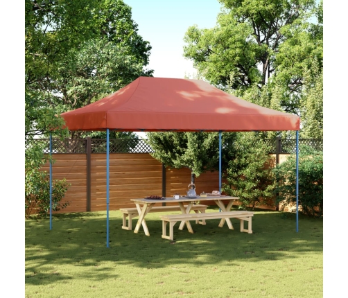 Tienda de fiesta plegable Pop-Up terracota 440x292x315 cm