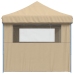 Tienda de fiesta plegable Pop-Up con 3 paredes laterales beige