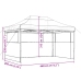 Tienda de fiesta plegable Pop-Up con 3 paredes laterales beige